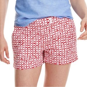 Vineyard Vines | Tie Dye Square Print Cotton Shorts Patriotic 2H0297 Red/White 6